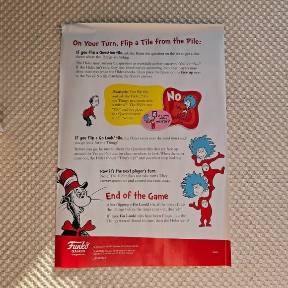 Dr Seuss - Thing one and thing two - Where are you - Board Game - Picture 5 of 8